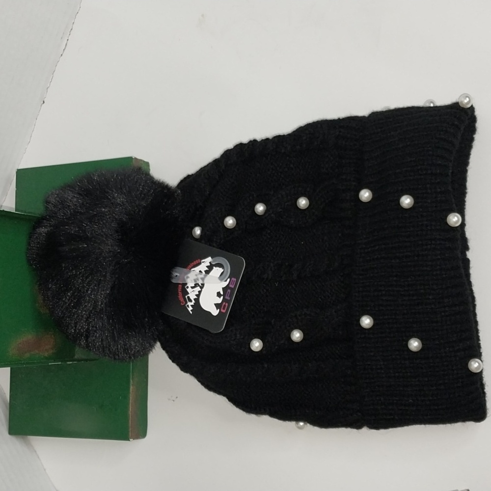 Womens Beanie Warm Hat Fuzzy Knit Ball Cap - Picture 12 of 13